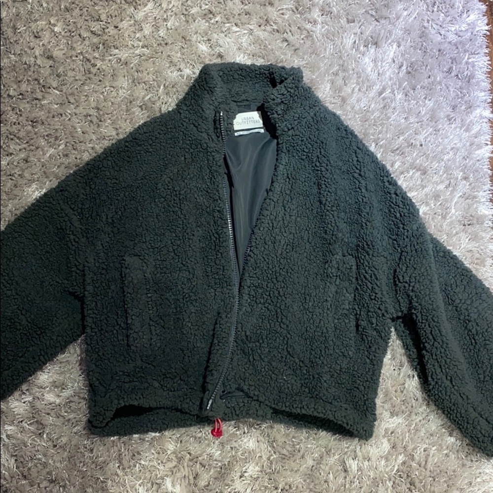 Urban Outfitters Bluish Gray Sherpa Jacket